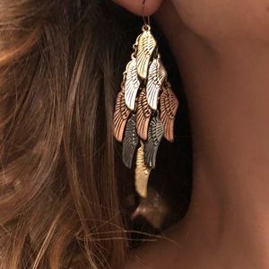 Bronze hued Wing Earrings